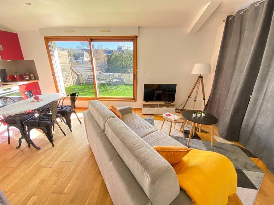Grand Studio, Belle Terrasse Avec Vue Нант Экстерьер фото