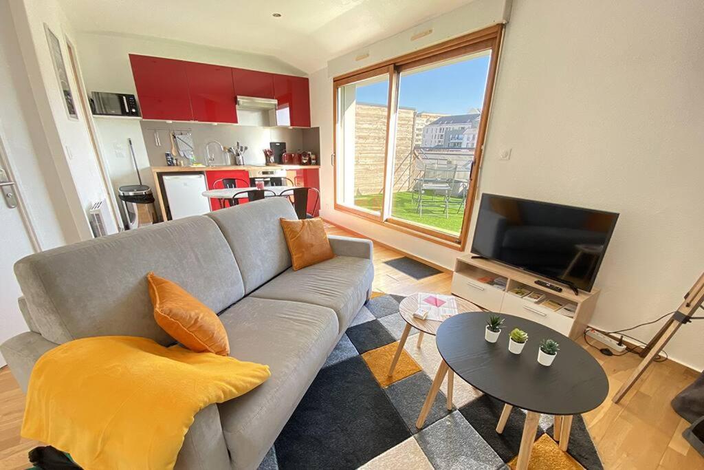 Grand Studio, Belle Terrasse Avec Vue Нант Экстерьер фото