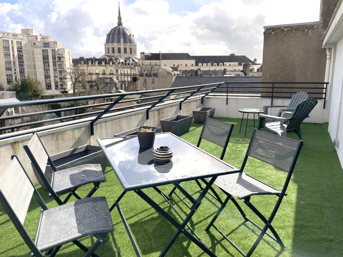 Grand Studio, Belle Terrasse Avec Vue Нант Экстерьер фото